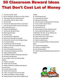 50 Classroom Reward Ideas That Don T Cost A Lot Of Money Classroom Rewards Teaching Classroom Management Classroom Behavior Management