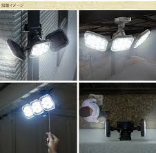 防犯ライト フリーアーム式 12w 3灯 センサーライトコンセント式 自動点灯 家庭用 駐車場 ac電源 自宅 玄関 倉庫 暗がり ガーデンライト イルミネーション ガーデン用品屋さん センサーライト 点灯 ライト