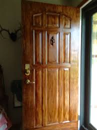 Maybe you would like to learn more about one of these? Gel Stained White Metal Door With Minwax Gel Stain Mahogany As It Got Gooey I Used A Hard Wire Brush O Interior Doors Stained Stained Front Door Doors Interior