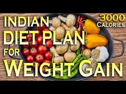 3000 Calories Indian Diet Plan For Weight Gain Youtube