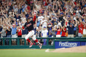 The blue jays walk it off!!!! Danny Salazar Brilliant Francisco Lindor Homers To Walk Off Against The Blue Jays Covering The Corner