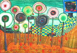 Friedensreich Hundertwasser Art Prints Vintage Modern Art Formas Organicas Artistas Arte