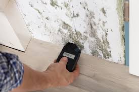 Vochtmeting in een muur na een lekkage