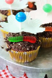 Cupcake liner flowers with lollipops. Lollipop Flower Cupcakes Mostly Homemade Mom