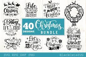 Download Christmas Bundle Svg Bundle 40 Designs Vol 2 Winter Svg 345650 Cut Files Design Bundles