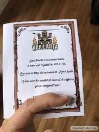 Carte invitation anniversaire ado invitation anniversaire ado. Anniversaire Koh Lanta Plein D Idees Pour Une Belle Fete Ciloubidouille