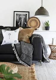 Boho living room black and white. Pinterest Marley Sue Black And White Living Room Living Room White Home Living Room