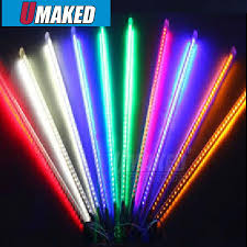 10tubes Set 80cm Smd3528 110v 220v Led Snow Fall Led Christmas Light Waterproof Raining Tube Led Meteor Tube Ye Led Christmas Lights Holiday Lights Settings