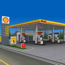 Shell Gas Station Pump 3d 3ds Shell Gas Station Petrol Station Shell Station