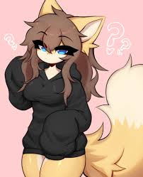 Rule 34 - Big Breasts Blue Eyes Breasts Confused Confused Look Confusion Fluffy  Fluffy Tail Fox Girl Furry Furry Female Furry Only Furry Tail Hoodie Hoodie  Only Long Hair Long Sleeves Octoberrk