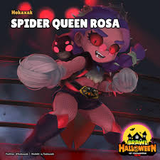 | brawloween rosa gameplay, winning animation, cost e release date! Brawl Halloween Spider Queen Rosa By U Nokaxak Brawl Spider Queen Star Character