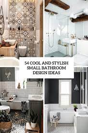 Mosaic bathroom floor tiles is the most popular option, they are amazing to make a statement in a neutral, white or just plain bathroom and create a perfect contrast. 54 Cool And Stylish Small Bathroom Design Ideas Digsdigs