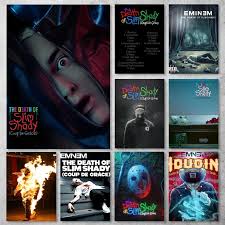 Eminem The Death Of Slim Shady Poster Gallery Prints Self Adhesive Home  Decor Decoration Wall Decals Living Room Sticker - AliExpress