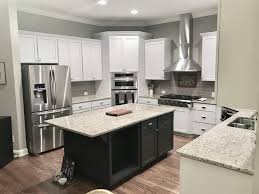 After removing the hardware, we recommend that the cabinets be thoroughly cleaned with a good cleaner degreaser to remove all grease and oils that normally buildup on kitchen cabinetry over time. Icicle Iron Ore Kitchen 2 Cabinet Girls