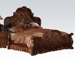 Acme Dresden California King Bed Cherry Oak 12134ck Eastern King Bed Queen Panel Beds California King Bed Frame