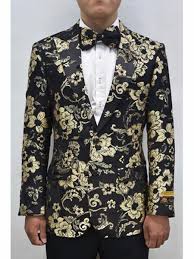 Styles, fabric, pattern, and color. Men S Gold Black Floral Pattern Fashion Matching