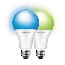Mercury Merkury Innovations Smart Wi Fi Led Bulbs Color White 2 Pack White Multi Led Bulb Smart Light Bulbs Bulb