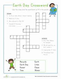 Earth Day Crossword Puzzle Worksheet Education Com Word Puzzles For Kids Crossword Crossword Puzzle