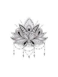 Mandala Lotus Flower Sticker Lotus Flower Mandala Lotus Flower Drawing Lotus Flower Tattoo