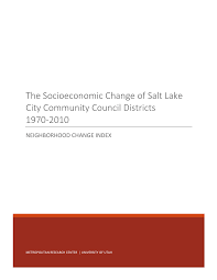 Pdf The Socioeconomic Change Of Salt Lake City Community