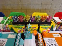 Crayon Table Centerpiece Crayon Birthday Parties Barnyard Birthday Crayon