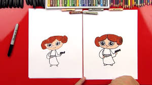 How To Draw Cartoon Princess Leia Art For Kids Hub We hope you have fun following step by step lesson on how to draw the perfect princess leia! how to draw cartoon princess leia art