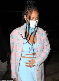 Photos of the pop star baring all. Rihanna Shows Off Taut Midriff In Peekaboo Pastel Ensemble As She Enjoys Night Out In Santa Monica Tech Readsector