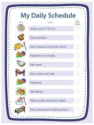 Free Blank Templates For Daily Schedule Chore Chart Reward