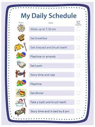 free blank templates for daily schedule chore chart reward