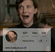 Stranger things star millie bobby brown left a comment on her ex, jacob sartorius's instagram during a live stream on thursday, feb. Millie Bobby Brown Instagram Followers