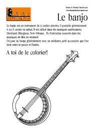 Coloriage Dessin Du Banjo Instruments De Musique A Dessiner Avec Le Tout Petit Conservatoire Musique Banjo Instruments