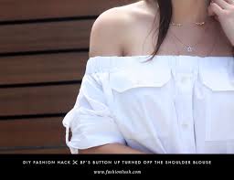 You can easily make your own off the shoulder dress without a pattern. Fashion Hack Diy Off The Shoulder Top