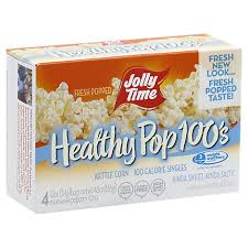 Jolly Time Microwave Popcorn Healthy Pop 100 Calorie Butter Mini Bags 4 1 2 Oz Vons
