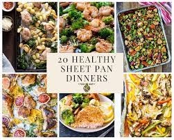 Slow down, take it easy and enjoy a max tasty meal with your fam. 20 Healthy Sheet Pan Dinners For Busy Weeknights Healthy Delicious
