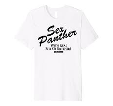 Amazon.com: Anchorman Sex Panther With Real Bits Of Panther Text Premium  T-Shirt : Clothing, Shoes & Jewelry