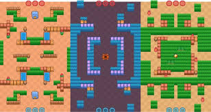 Each map has its own unique design. Code Ashbs On Twitter I Miss These Old Maps Stone Fort Forks Out Outlaw Camp Bring Them Back Please Brawlstars