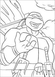 Raphael (raph), wears a red mask and uses uses sais. Ninja Turtles Printable Coloring Pages 41