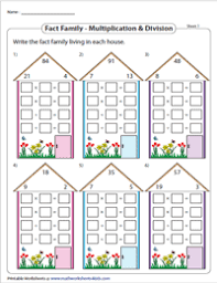 Some of the worksheets displayed are fact families a, fact families a, fact families, fact family cards, creative constructions student made challenge booklets, fact family, fact families, fact family. Multiplication And Division Fact Family Worksheets