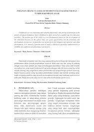 Pentingnya peranan keluarga dalam pendidikan pendidikan adalah tanggung jawab bersama antara keluarga, masyarakat dan pemerintah. Pdf Peranan Orang Tua Dalam Pembentukan Karakter Dan Tumbuh Kembang Anak