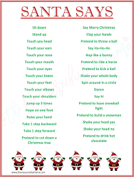 This Free Printable Santa Says Game Is A Fun Spin On Simon Says It S A Low Prep Super Fun School Christmas Party Christmas Party Games Kids Christmas Party