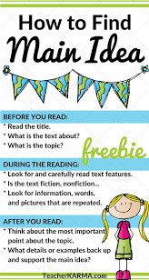 How To Find The Main Idea Easy Strategy For Main Idea Great For Reading C Reading Comprehension Strategies Improve Reading Comprehension Elementary Reading