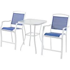 Mainstays Sand Dune 3 Piece Outdoor Bar Height Bistro Set For Patio And Porch Tan Walmart Com Patio Furniture Sets Outdoor Bistro Set Outdoor Patio Decor