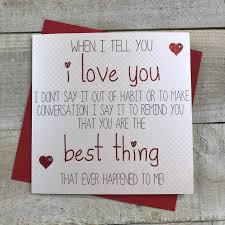 This card is perfect for many occasions, especially valentine greetings to friends and that special someone in your life. Handmade Valentine S Day Card I Love You You Are The Best Thing That Ever Happened To Me Amazon Co Uk Kitchen Home