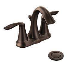 My tub fills up quickly. Moen Eva Bathroom Faucet 2 Handle Oil Rubbed Bronze 6410orb Rona
