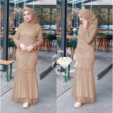 Jual baju gamis brokat terbaru & model gaun brokat modern di bajugamisku.com. Baju Gamis Muslim Terbaru 2021 Model Baju Pesta Wanita Kekinian Bahan Brokat Kekinian Abg Remaja Shopee Indonesia