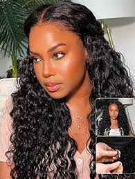 Amazon.com : Bling Hair Glueless Wear and Go Wig with Adjustable Drawstring  Strap Pre Cut Lace Wig 13X4 Deep Wave Lace Front Drawstring Wigs Human Hair  Beginner Friendly Wigcap Fit All Head