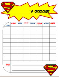 free printable chore charts for boys free printable chore