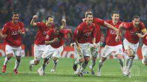 In 2000, two spanish teams battled in the. Ryan Giggs Cristiano Ronaldo Michael Carrick And Owen Hargreaves Of Manchester United Celebrat Uefa Champions League Manchester United Champions League Final