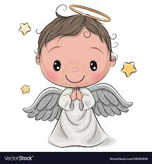 Cute Cartoon Christmas Angel Boy Isolated On White Background Download A Free Preview Or High Quality Adobe Illustrat Angel Clipart Cute Cartoon Cute Drawings
