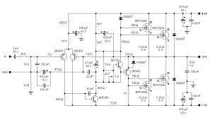 This is high power amplifier 3000w circuit diagram by using class d power amplifier system using a the final stage amplifier using 4 x mosfet transistor irfp260 or you can use irfp250 pulse resolution adjust enable. 200w Mosfet Amplifier Based Irfp250n Electronic Schematic Diagram